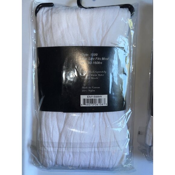 Elegant Moments White Capri Leggings One Size New in Package - Picture 2 of 3